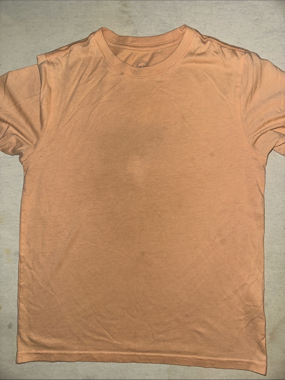 Kids Unisex Size L Wonder Nation Crew Neck T-Shirt in Peach - Classic